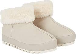 Calvin Klein Jeans Damen Hausschuhe Home Anke Slipper Warm, Elfenbein (Eggshell/Creamy White), 36 von Calvin Klein