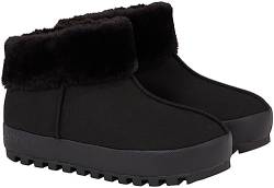 Calvin Klein Jeans Damen Hausschuhe Home Anke Slipper Warm, Schwarz (Triple Black), 39 von Calvin Klein