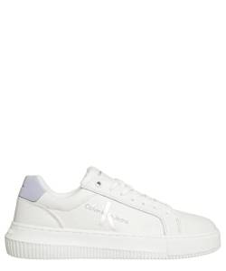 Calvin Klein Jeans Damen Sneaker White - Pearlized Lavender Aura 39 EU von Calvin Klein