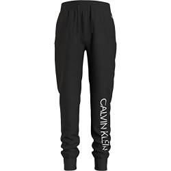 Calvin Klein Jungen Jogginghose Institutional Sweatpants Baumwolle, Schwarz (Ck Black), 14 Jahre von Calvin Klein