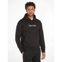 Calvin Klein Kapuzensweatshirt DOUBLE FLOCK LOGO HOODIE mit Markenlabel von Calvin Klein