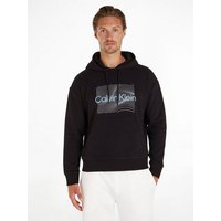 Calvin Klein Kapuzensweatshirt WAVE LINES HERO LOGO HOODIE mit Markenlabel von Calvin Klein
