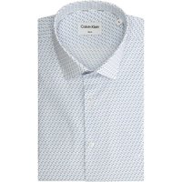 Calvin Klein Langarmhemd POPLIN PRINT SLIM SHIRT von Calvin Klein