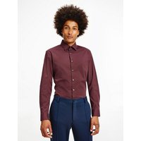 Calvin Klein Langarmhemd POPLIN STRETCH SLIM SHIRT mit Logostickerei von Calvin Klein