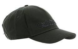 Calvin Klein Leather Lettering BB Cap Dark Olive von Calvin Klein