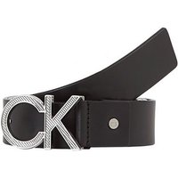 Calvin Klein Ledergürtel ADJ CK METAL DIAGONAL 35MM mit Markenlabel von Calvin Klein