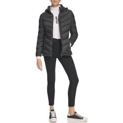 Calvin Klein Leichte Pufferjacke mit Kapuze für Damen, Schwarz, M von Calvin Klein