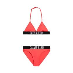 Calvin Klein Mädchen Triangle Bikini Set KY0KY00087 Andere, Rot (Signal Red), 12-14 Jahre von Calvin Klein