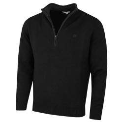 Calvin Klein Mens Cotton Golf Sweater – Blackout – XXXXXL von Calvin Klein