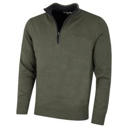 Calvin Klein Mens Cotton Golf Sweater – Khaki – XXXXXL von Calvin Klein