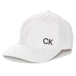 Calvin Klein Mens Cotton Twill Cap – Weiß – Einheitsgröße von Calvin Klein