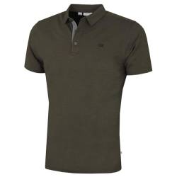 Calvin Klein Mens Prep Campus Golf Polo Shirt - Olive - S von Calvin Klein