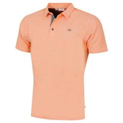 Calvin Klein Mens Prep Campus Golf Polo Shirt - Orange - S von Calvin Klein