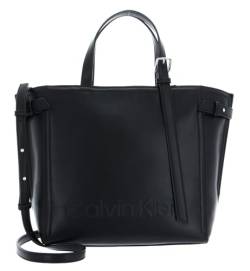 Calvin Klein Minimale Hardware-Tragetasche, Schwarz, Einheitsgröße, Ck Schwarz, Einheitsgröße, Minimal Hardware Tragetasche von Calvin Klein