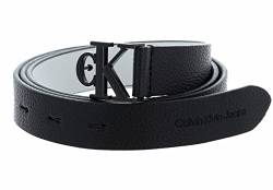 Calvin Klein Mono Hardware Leather Belt 25MM W65 Black von Calvin Klein