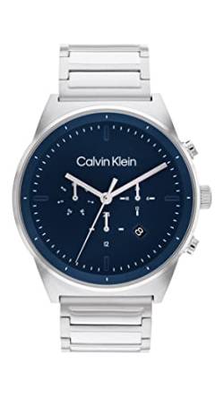 Calvin Klein Multi Zifferblatt Quarz Uhr für Herren mit Silbernes Edelstahlarmband - 25200293 von Calvin Klein
