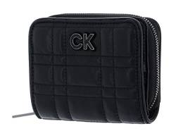 Calvin Klein Re-Lock Quilt Zip Around Wallet CK Black von Calvin Klein