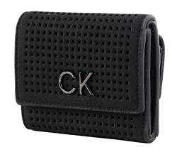 Calvin Klein Re-Lock Trifold Wallet Perf XXS CK Black von Calvin Klein