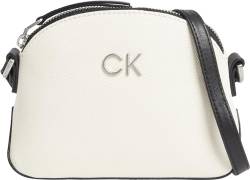 Calvin Klein Re-Lock Xbody Canvas Damen Umhängetasche K60K611793PC4 in weiß von Calvin Klein