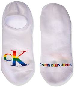 Calvin Klein Socks Mens Jeans CK Men's Pride (1 Pack) Liner Socks, White, ONE Size von Calvin Klein
