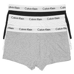 Calvin Klein Stretch-Boxershorts für Herren, Baumwolle, 3 Stück, niedrige Taille, U2664G, mehrfarbig, U2664G M von Calvin Klein
