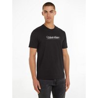 Calvin Klein T-Shirt DOUBLE FLOCK LOGO T-SHIRT mit Markenlabel von Calvin Klein