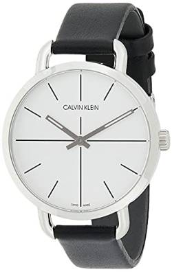 Calvin Klein Unisex Erwachsene Analog-Digital Quarz Uhr mit Leder Armband K7B231CY von Calvin Klein