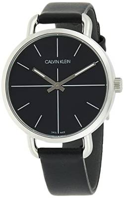 Calvin Klein Unisex Erwachsene Analog-Digital Quarz Uhr mit Leder Armband K7B231CZ von Calvin Klein