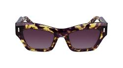 Calvin Klein Women's CK23503S Sunglasses, Purple Havana, Einheitsgröße von Calvin Klein