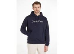Kapuzensweatshirt CALVIN KLEIN "HERO LOGO COMFORT HOODIE" Gr. L, blau (night sky) Herren Sweatshirts von Calvin Klein