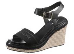 Sandalette CALVIN KLEIN "WIRA 5C *I" Gr. 40, schwarz Damen Schuhe Sandaletten von Calvin Klein