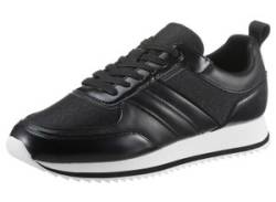 Sneaker CALVIN KLEIN "LOW TOP LACE UP JAQ MONO" Gr. 42, schwarz Herren Schuhe Stoffschuhe von Calvin Klein