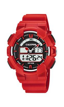 Calypso Uhr Für Kind K5772/2 Street Style Multi Silikon Case RotSilikon Band von Calypso Watches