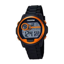 CALYPSO Herren Uhr K5667/4 Kunststoff PUR Armbanduhr Digital schwarz UK5667/4 Digitaluhr von Calypso