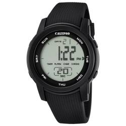 CALYPSO Herren Uhr K5698/6 Kunststoff PUR Armbanduhr Digital schwarz UK5698/6 Digitaluhr von Calypso