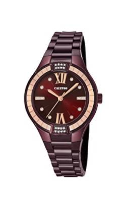 Calypso Damen Datum klassisch Quarz Uhr mit Plastik Armband K5720/5 von Calypso