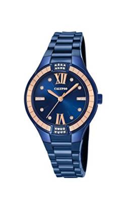 Calypso Damen Datum klassisch Quarz Uhr mit Plastik Armband K5720/6 von Calypso