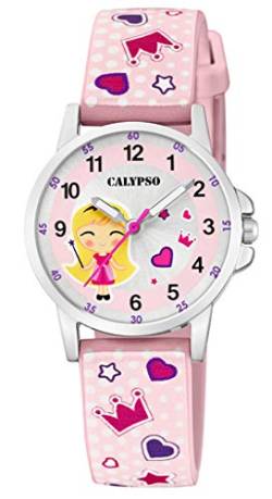Calypso Kinderuhr analog rosa Armbanduhr Quarz M2035 Bunte Motive K5776/2 K5776 von Calypso