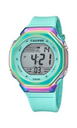 Calypso Unisex-Armbanduhr K5842, türkis, Analog von Calypso