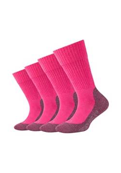 Camano 1103722000 - Sport Kinder pro tex function Socken 4 Paar, Größe 27/30, Farbe shocking pink von Camano