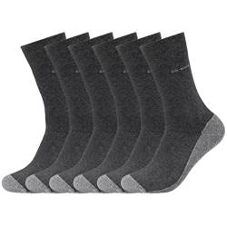 Camano 6 Paar Socken Unisex 3652 Ca-Soft Walk mit Frotteesohle Damen und Herren Strümpfe, Farbe Anthrazit Melange, Größe 43-46 von Camano