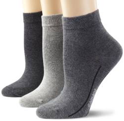 Camano Damen 3023 Socken, Grau (Grey Mixed 0049), 39-42 EU von Camano