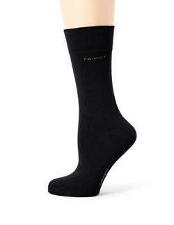 Camano Damen 3642-05 Schwarz Uni / 2pack Socken, Schwarz, 43-46 EU von Camano