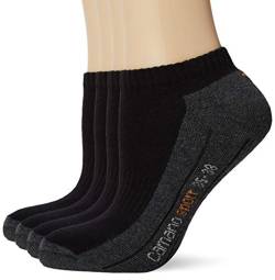 Camano Damen 5931001 Füßlinge, Schwarz (Black 0005), (Herstellergröße:39/42) (4er Pack) von Camano