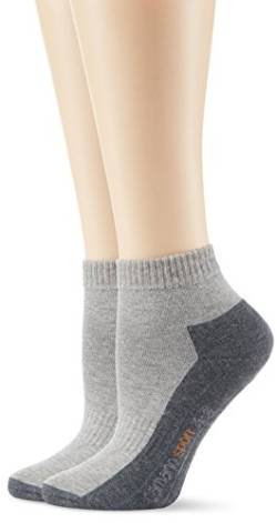 Camano Damen 5932 Sportsocken, Grau (Grey 10), 35/38 (2er Pack) von Camano