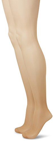 Camano Damen 8200 Strumpfhose, Braun (Make Up 0011), 44/45 (Herstellergröße: 44/46) (2er Pack) von Camano