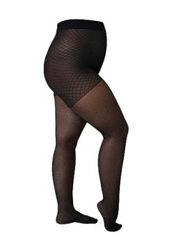 Camano Damen Strumpfhose Curvy Dots 1er Pack 44/46 black von Camano