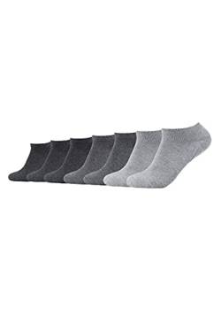 Camano Herren 3003 Ca-Soft Sneaker 7 Paar Sneakersocken, Grau (Grey Combi 49), (Herstellergröße: 35/38) (7er Pack) von Camano