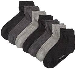 Camano Herren 3023 Ca-Soft Quarter 7 Paar Socken, Grau (Grey Combi 49), (Herstellergröße: 43/46) (7er Pack) von Camano