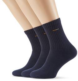 Camano Herren 5943 Sportsocken, Blau (Navy 4), (Herstellergröße: 35/38) (3er Pack) von Camano